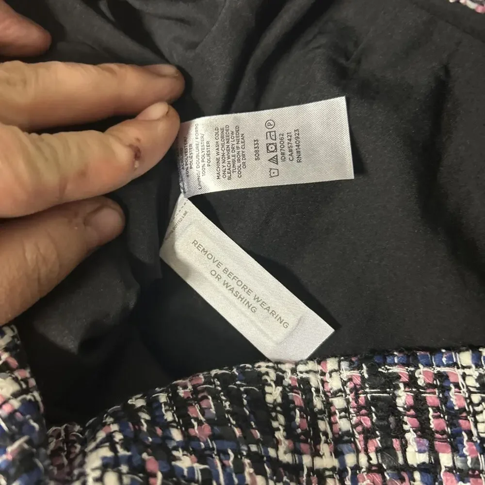 Ann Taylor Loft NWT Tweed Wrap Mini Skirt Size 12 Textured Preppy Chic Classics - Picture 6 of 7